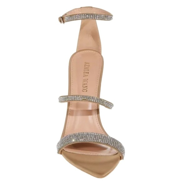 Glamorous Silver Strappy Heels - Picture 8 of 12